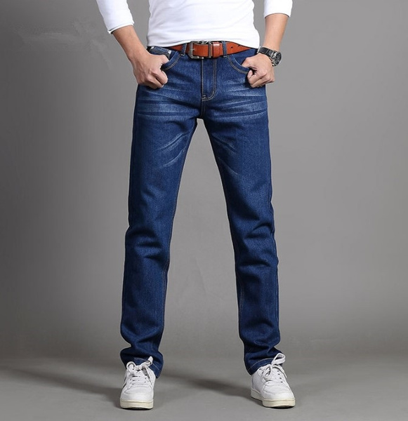 New Arrivals Jeans Men Quality Brand Business Casual Male Denim