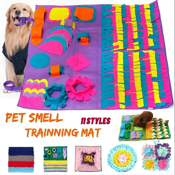 Dog Snuffle Mat Pet Puzzle Toy Sniffing Training Pad Activity Blanket  Feeding Mat for Dog Release Stress Washable Yummy Mats Toy