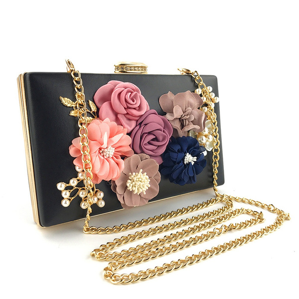 flower clutch purse