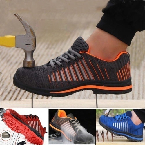 NEW MENS LADIES LIGHTWEIGHT STEEL TOE CAP ANKLE WORK SAFETY BOOTS SHOES TRAINER 