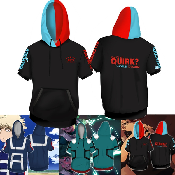 New Upgrade Summer 3D Print Short Sleeves Hooded T-shirt Hot Anime