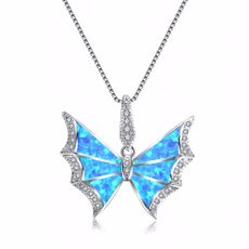butterfly, Sterling, bluefireopal, DIAMOND