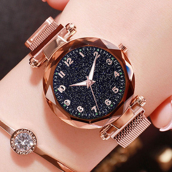 Women starry shop sky waterproof watch