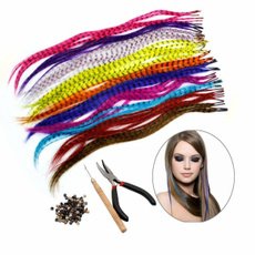 hairdecoration, Pliers, featherhair, hairfeatherextensionskit
