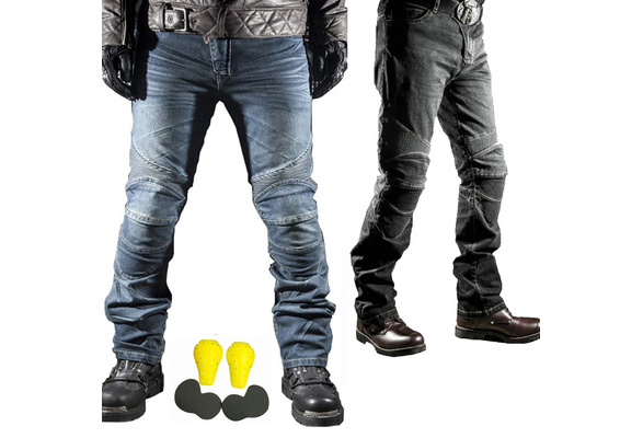 biker padded jeans