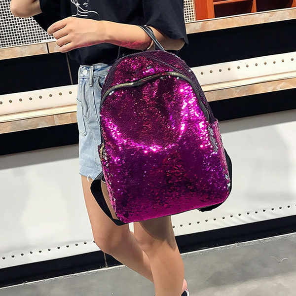 Sequins School Bags Spring Woman Backpack Fashion Mini Bag