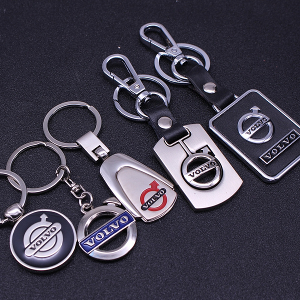  BUZSU 2PCS for Mazda Leather Keychain, Metal Alloy Car Keychain  for Volvo S90 S60 XC60 XC40 XC90 V40 V60 S60 S80,Key Ring for Men  Women,Family Present,Black : Automotive