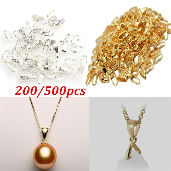200/500pcs Copper Connectors Bails for Jewelry Making