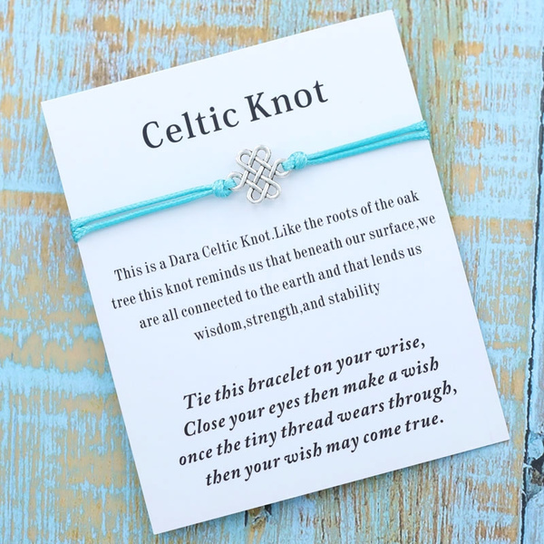 Best Friends Gift Cotton Wax Cord BFF Gift BFF Bracelets Friendship Bracelet Infinity Circle Wish Bracelet Celtic Infinity Knot