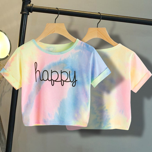 cute tie dye crop tops