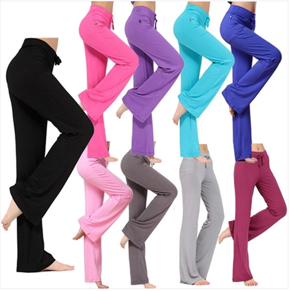 S-XXXL High Quality Women's Yoga Pants Casual Elastic Drawstring Trousers  Fitness Sports Dance Pants Plus Size Sports Long Pants Women's Bottom