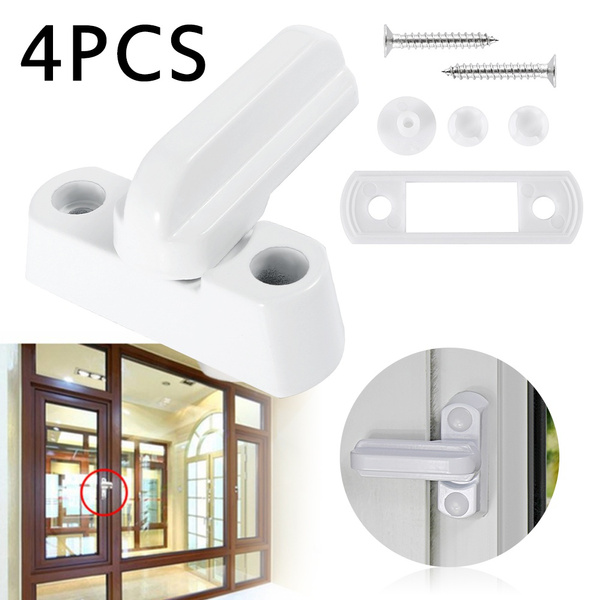 4pcs Metal Tlock Child Safe Security Window Door Sash Lock Home Safety