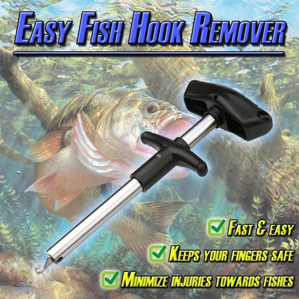 T-Handle Easy Fishing Hook Remover Tool Fish Hook Extractor