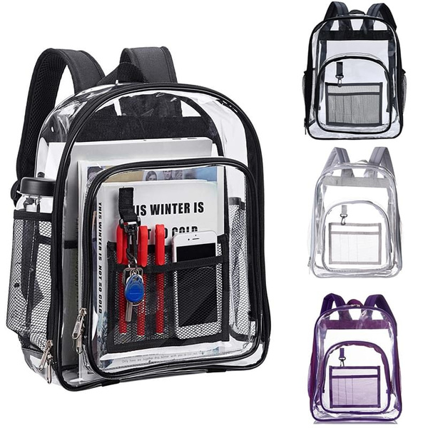 Us traveler 2025 clear backpack