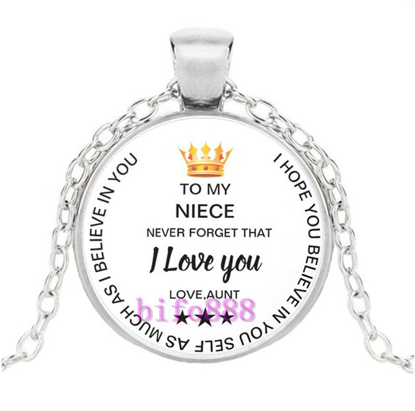 Niece Interlocking Heart Necklace Niece Birthday Gift Niece Personalized Necklace Niece Jewelry Christmas Gifts for Niece Gifts from Aunt