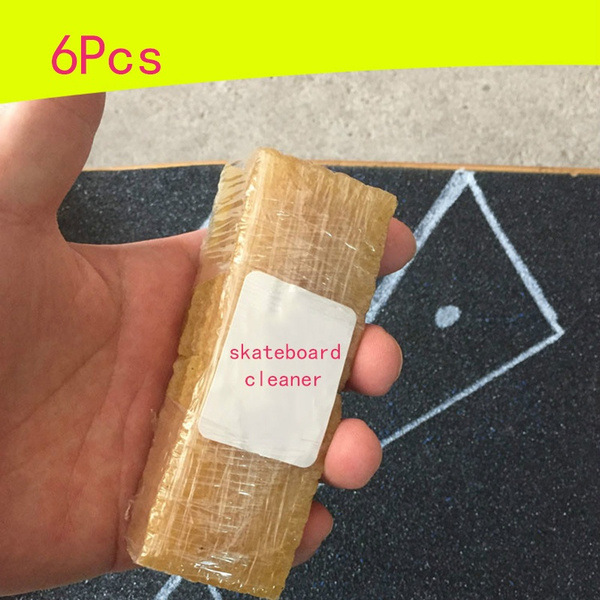 6Pcs Skateboard Grip Tape Cleaning Block Rubber Cleaner Skate Dirt Remover Eraser Wish