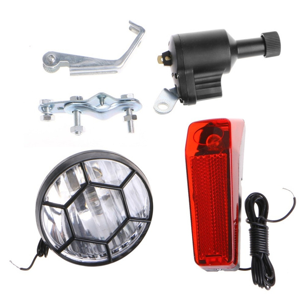 Bicycle generator hot sale light set