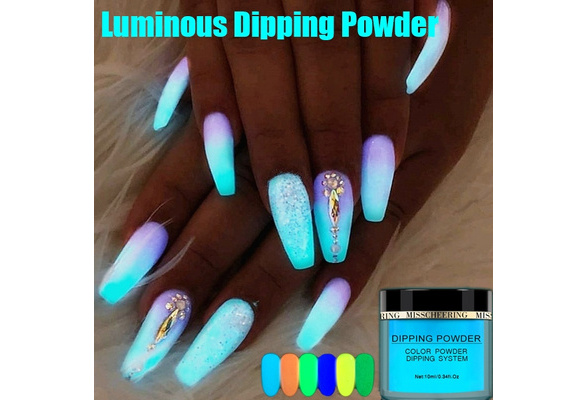 Glow in outlet dark dip powder