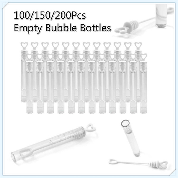 10Pcs Empty Bubble Soap Bottles Wedding Birthday Party Favor Decoration Kids Toy 