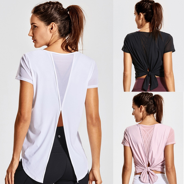 tie back gym top