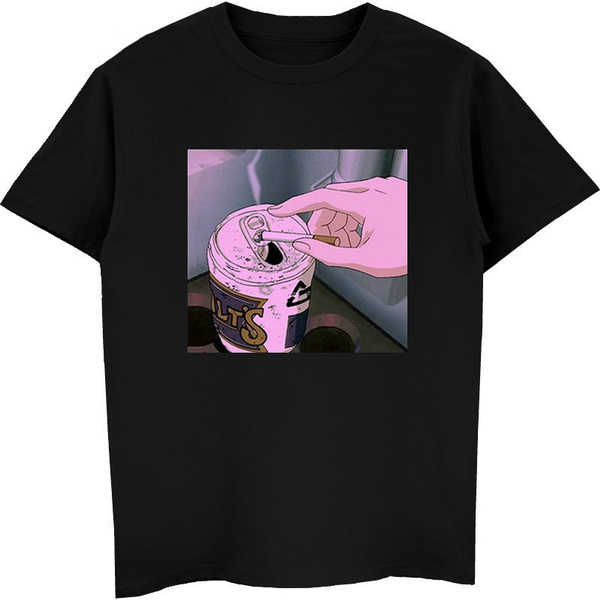 T-shirt Unisexe Vaporwave Aesthetic Anime Egirl Japon Streetwear Triste - G5000