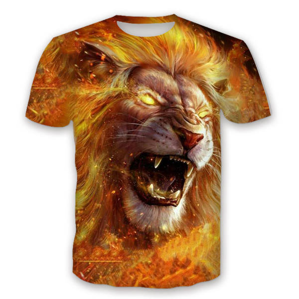 T-Shirt Lion <br> Effet 3D