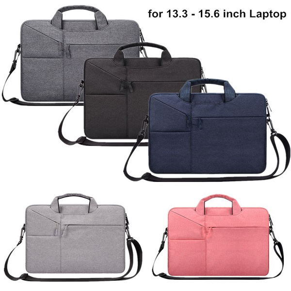 5 Colors 13.3 -15.6 Inch Laptop Bags Anti-Scratch Waterproof Fabric NoteBook  Bag Casual Removable Shoulder Bags Breathable Shockproof Laptop Case for  MacBook Lenovo Asus HP Smasung Sony Toshiba Dell Bag(Color:Gray,Black,Navy,Pink,Dark  Gray) |