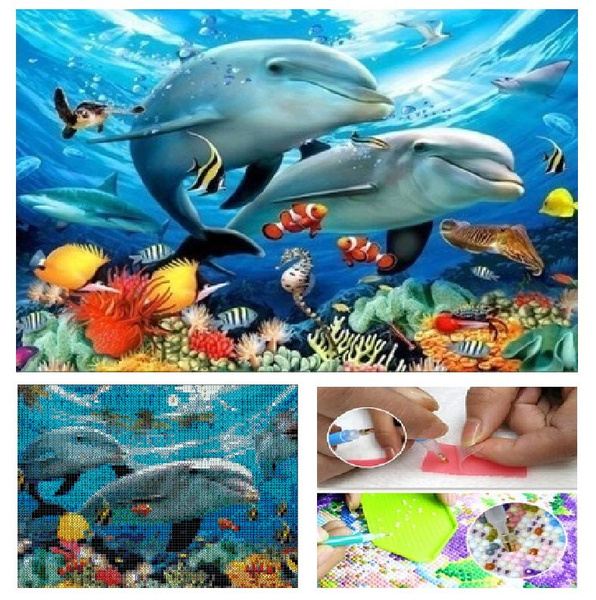 Underwater Ocean World DIY Diamond Painting 5D Wall Decor Diamond