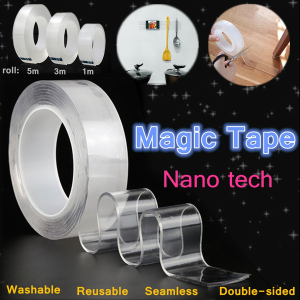 Multifunctional Double-Sided Adhesive Nano Tape Traceless Washable  Removable Tapes Indoor Outdoor Gel Grip Sticker
