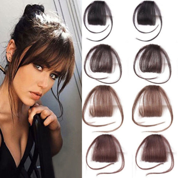Front Neat Bang Two Side Bangs Hair Styling For Women Hair Extension  Synthetic Air Bangs False Hair Fringe Hairpieces | Wish