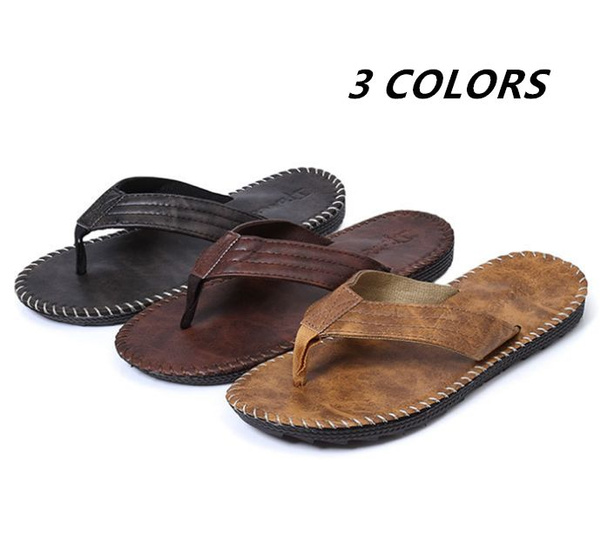 XDASH Mens Sandals Summer Men Flip Flops Genuine