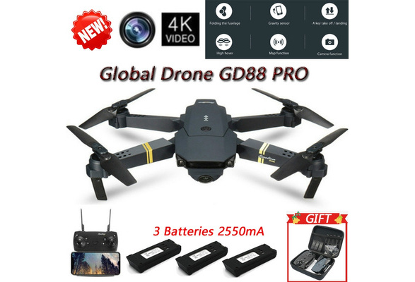 Wish Customer Reviews Profesional 4K Camera Global drone GD88 PRO Platinum Version Folding Drone Aerial Quadrangle Wireless Wifi 360 Degree Roll FPV Selfie RC Drone Quadcopters RTF with Real Time Vide...