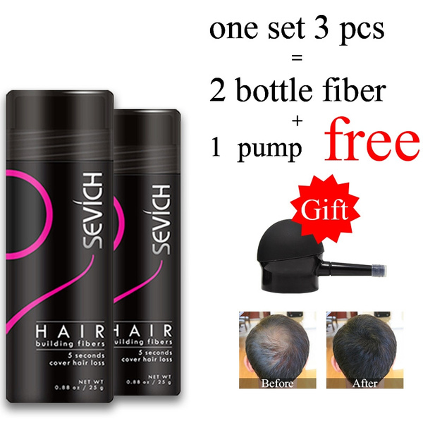 Sevich Hair Building Fibers 2pcs Hair Loss Building Fiber with Hair Fiber  Spray Applicator for Unisex Hair Care | Wish