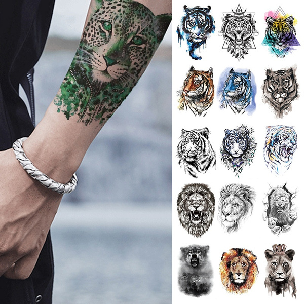 COD❤ReadyStock】Halloween Skull Temporary Tattoos for Women Men 3D Pirate  Captain Lion Warrior Evil Joker Gangster Fake Tattoo Stickers for Adults  Arm Rose Flower Cross Long-lasting Tattoos | Lazada PH