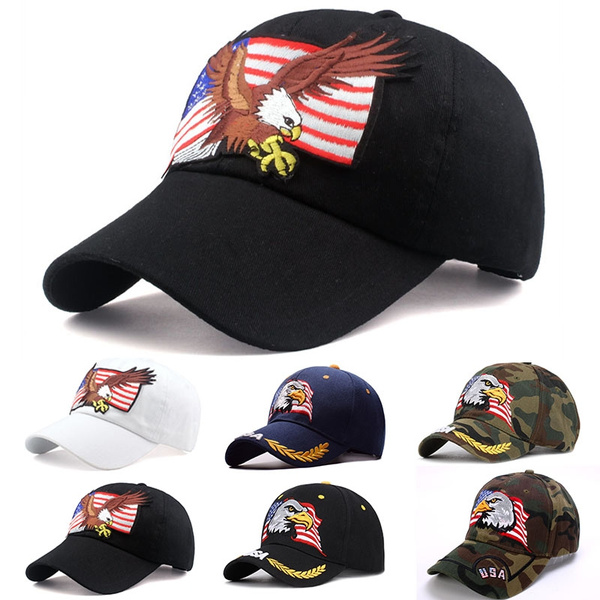 Patriots Hats With USA Flag Dad Hat