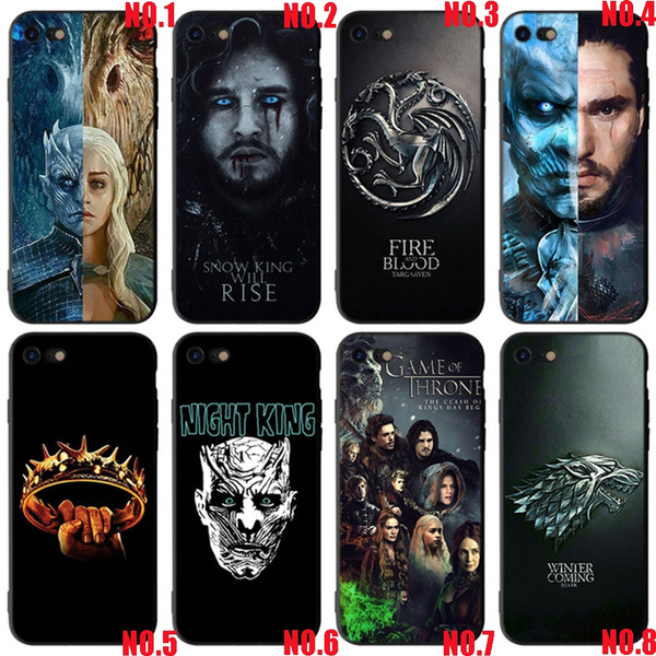 Game of Thrones Iphone 6 6s TPU Phone Case, Game of Thrones Jon Snow Samsung S8 S9/Huawei Cover Black Soft Durable TPU Phone Case | Wish
