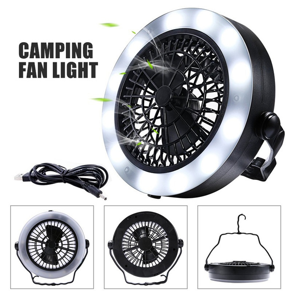 Ceiling Fan Rechargeable Tent Light, Portable Ceiling Fan And Light