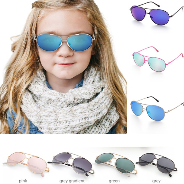 Aviator Sunglasses for Teens Mirrored Lenses, UV Protection
