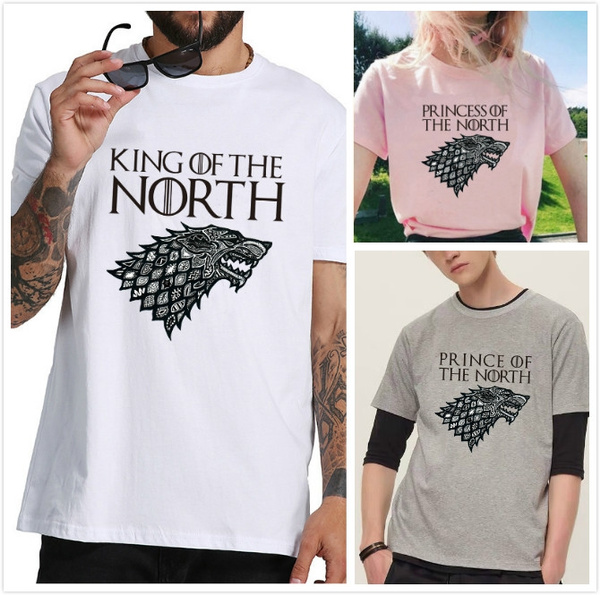 Med det samme Hilsen erstatte 1pcs Game of Thrones Shirt Valar Morghulis T-shirts Stark Shirt Princess  Prince King Queen of the North Letter Print Women Tshirts Cotton Casual  family matching Funny T Shirt | Wish