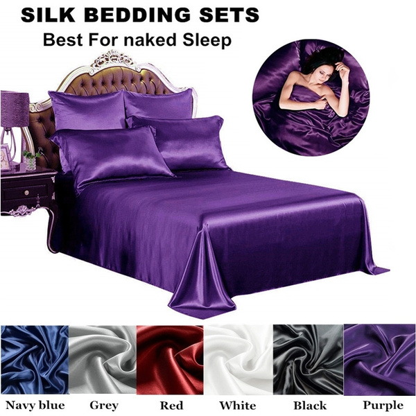 Purple discount silk blanket