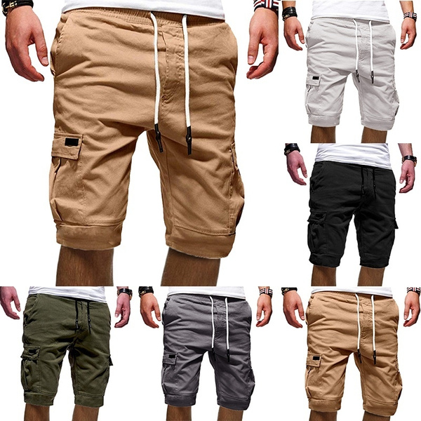 Cotton Casual Half Pants For Men Big Size 38-42 With Belt