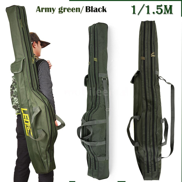 Leo Fishing Rod Bags 100cm/150cm Foldable Multi-function Fishing