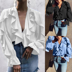 blouse, shirtsforwomen, Fashion, ruffle