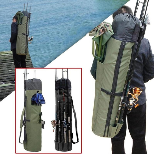 Oxford fabric Fishing Bag Portable Folding Fishing Rod Reel Bag
