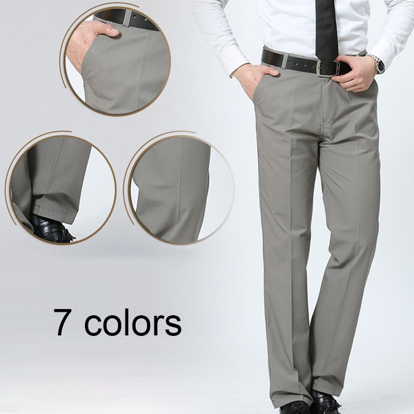 Plus Size Men's Solid Dress Pants Casual Dress Pants - Temu