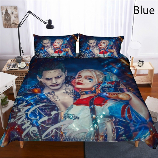 3D Suicide Squad Harley Quinn Girl Bedding Quilt/Duvet/Doona Cover Pillowcase