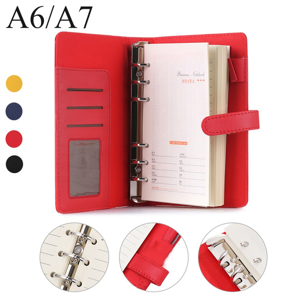 Ring Binder Loose Leaf Journal Notepad Daily Planner File Folder Notebook 