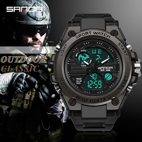 2019 New SANDA Sports Men s Watches Top Brand Luxury Military