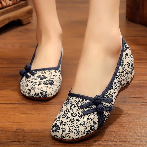 7748 New Women's Cloth Shoes Chinese Martial Art Melaleuca Shoes Slippers Flats 