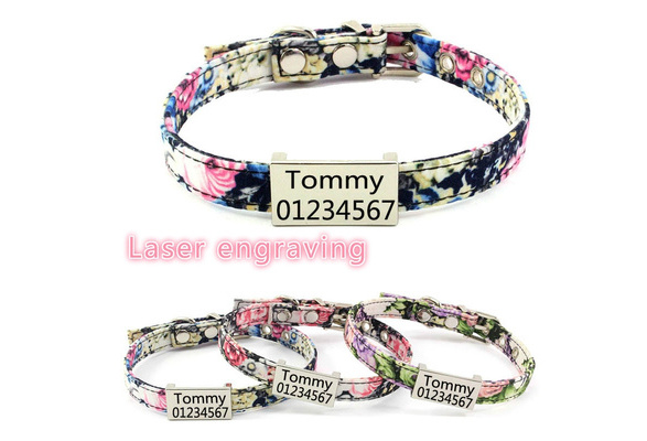 plastic dog collars with name plates